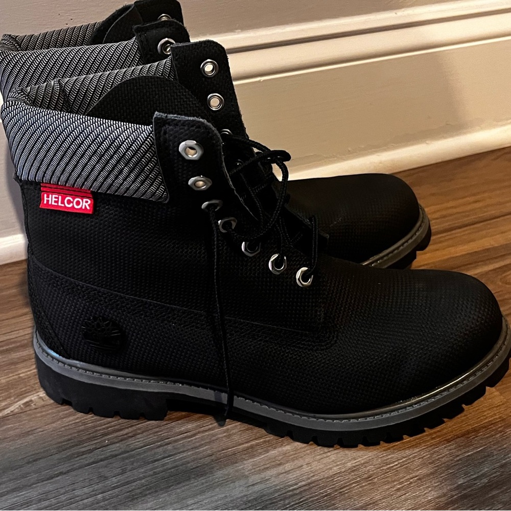 Timberland Black and Gray Men's Helcor Boots